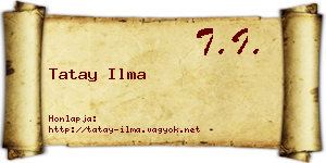 Tatay Ilma névjegykártya